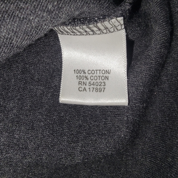 Banana Republic Quarter Zip Dark Gray Cotton Shirt - Picture 7 of 8